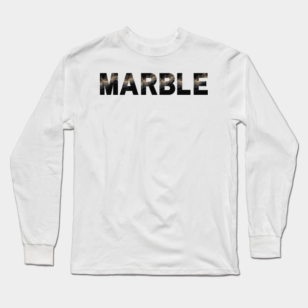 Cool black marble Long Sleeve T-Shirt by hexchen09